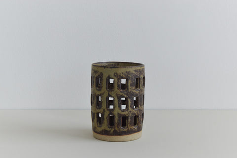 Vintage Studio Pottery Pot / Tea Light Holder