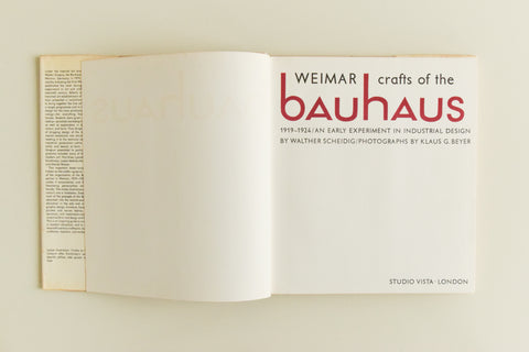 Vintage Book - Crafts of the Weimar Bauhaus by Walther Scheidig 1967