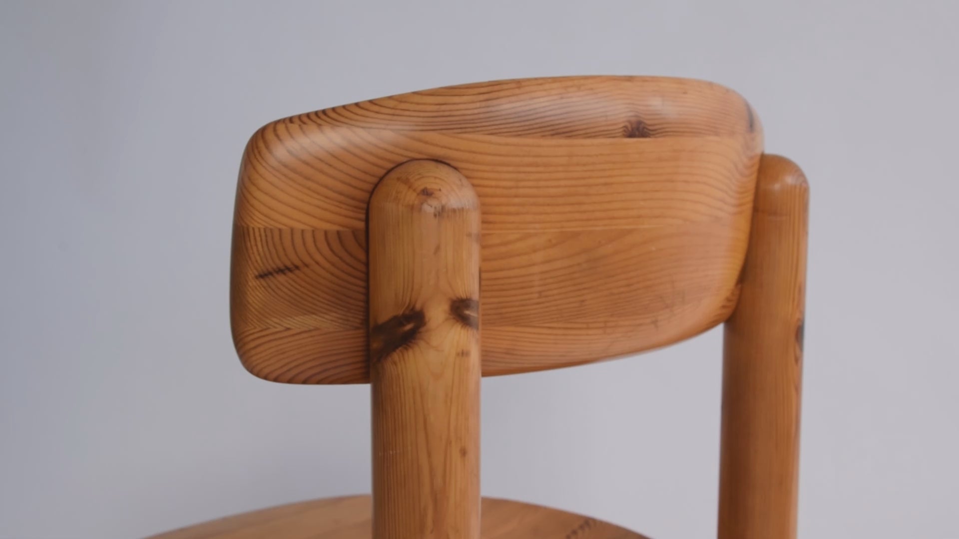 Vintage Single Pine Dining Chair by Rainer Daumiller