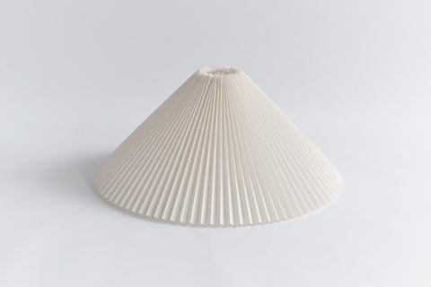 Large Pleated Lampshade Available in Beige and White