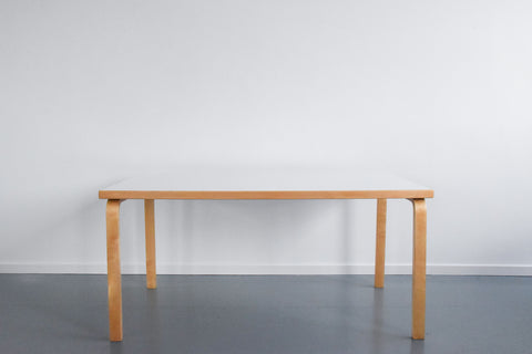 Vintage White Laminate Top Table by Alvar Aalto for Artek