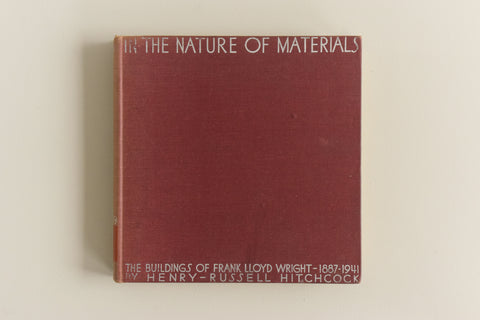 Vintage 1942 In The Nature Of Materials The Buildings of Frank Lloyd Wright Book by Henry-Russell Hitchcock