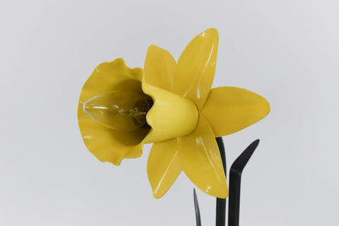 Vintage 1980s Daffodil Table Lamp by Peter Bliss