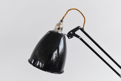 Vintage Black Herbert Terry & Sons Anglepoise Lamp Model No. 1209