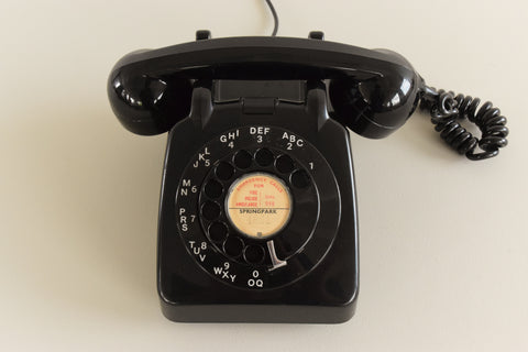 Vintage Black GPO 706 Rotary Telephone