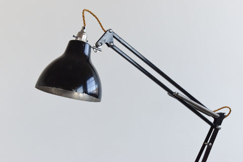 Vintage Black Herbert Terry & Sons Anglepoise Lamp Model No. 1273A