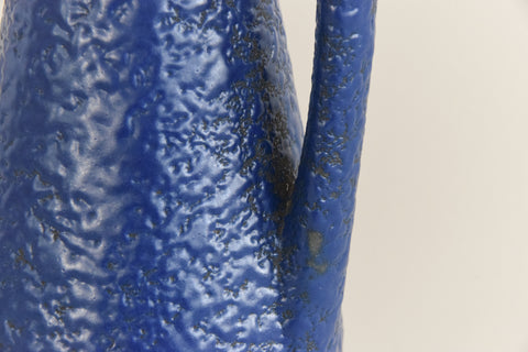 Vintage Blue West German Scheurich Keramik Vase 271-22