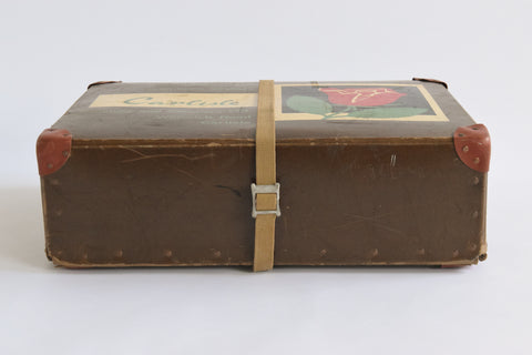 Vintage Brown Cardboard Storage Case Carlisle Laundry and Cleaners Ltd.