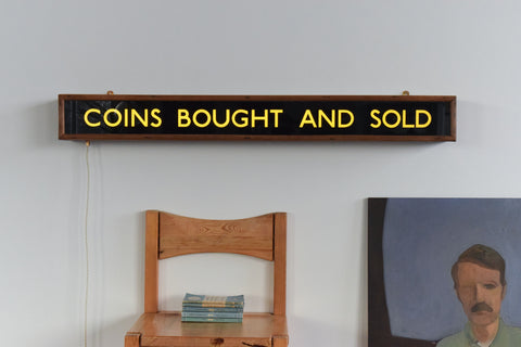 Vintage Coins Advertising Wall Light
