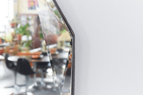 Vintage Frameless Bevelled Mirror