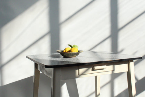 Vintage Grey Pebble Patterned Formica Kitchen Table