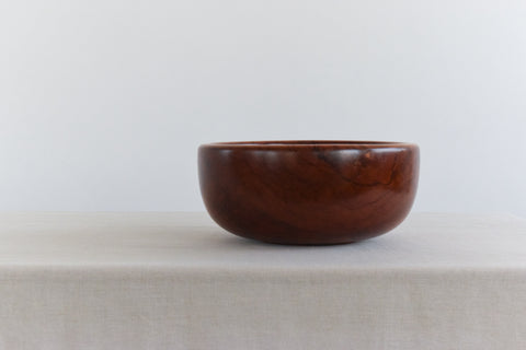 Vintage Handcrafted Rimu Wooden Bowl by Carey Dillon New Zealand