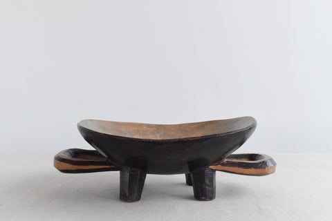 Vintage Folk Art Hand Carved Wooden Bowl