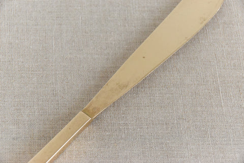 Vintage 1950s 48 Piece Gold Cutlery Set in the Manner of Scanline by Sigvard Bernadotte