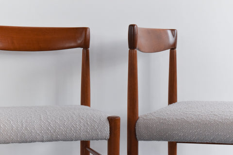 Vintage Pair of Teak Dining Chairs by H.W. Klein for Bramin