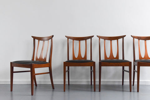 Vintage Set of Four G-Plan Brasilia Teak Dining Chairs