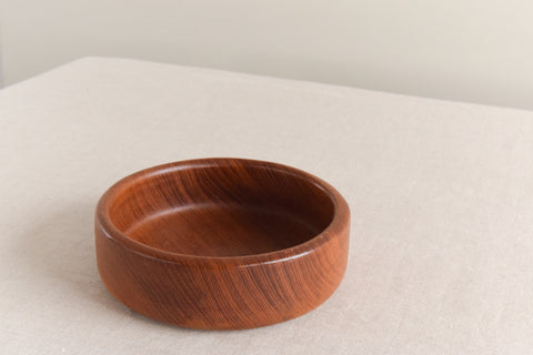 Vintage Small Rustic Hand Turned Wooden Bowl