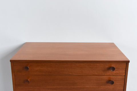 Vintage Small 1960s Teak Chest of Drawers by Avalon