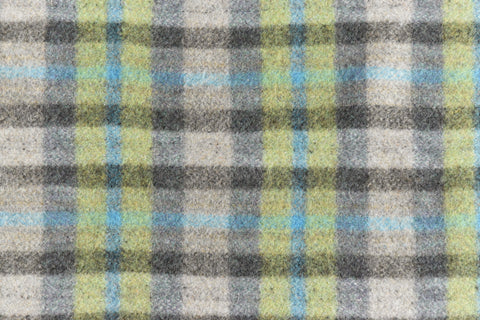 Vintage Small Checked Blanket by Ballantyne of Scotland