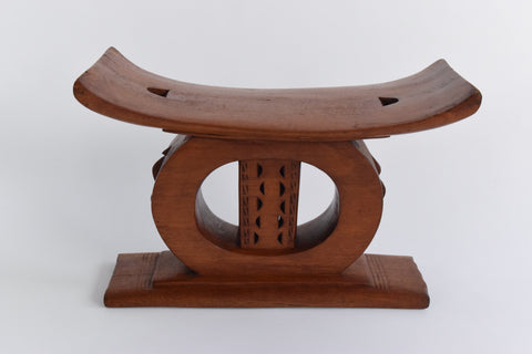 Vintage Small Traditional Wooden Ghanaian Asesedwa Stool