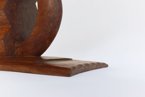 Vintage Traditional Wooden Ghanaian Asesedwa Stool