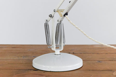 Vintage White Anglepoise Apex 90 Lamp by Herbert Terry & Sons