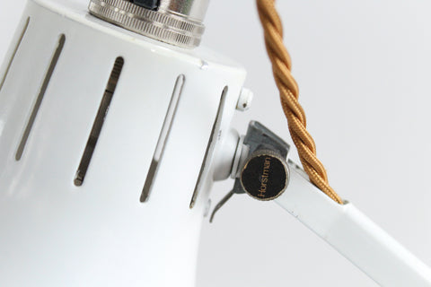 Vintage White Hadrill & Horstmann Simplus Counterbalance Anglepoise Roller Desk Lamp