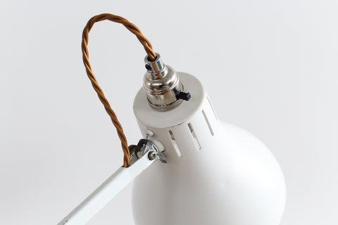 Vintage White Hadrill & Horstmann Simplus Counterbalance Anglepoise Roller Desk Lamp