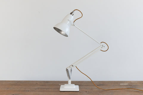 Vintage White Herbert Terry & Sons Anglepoise Lamp Model No. 1227