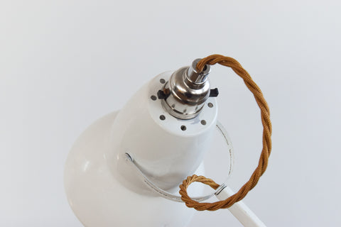 Vintage White Herbert Terry & Sons Anglepoise Lamp Model No. 1227