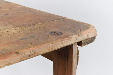 Vintage Rustic Wooden Folding Trestle Table