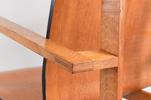 Vintage Modernist 1930s Bauhaus Style Plywood Chair