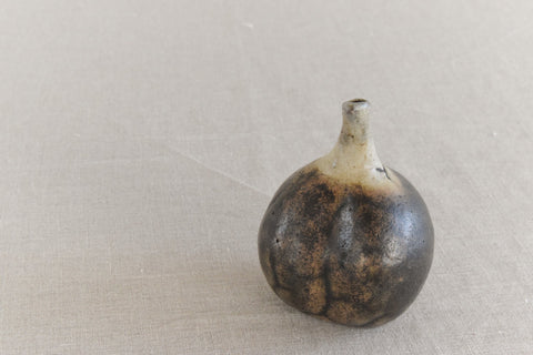 Vintage Small Ceramic Fig Sculpture by Studio Potter Chris Lucas