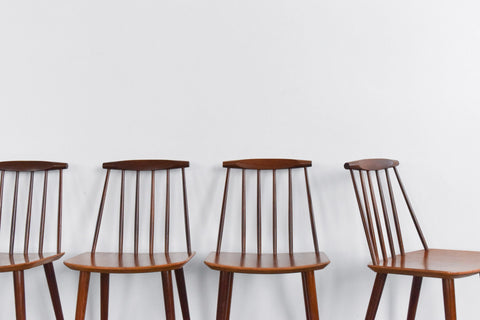 Vintage Set of Six J77 Chairs for FDB Møbelfabrik