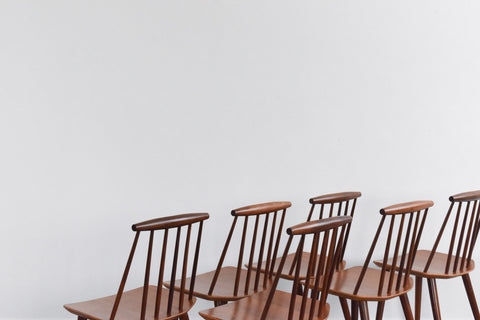 Vintage Set of Six J77 Chairs for FDB Møbelfabrik