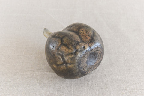 Vintage Small Ceramic Fig Sculpture by Studio Potter Chris Lucas