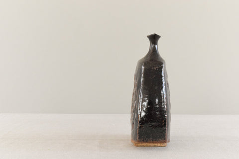 Vintage Small Sculptural Vase / Pot by Studio Potter Chris Lucas