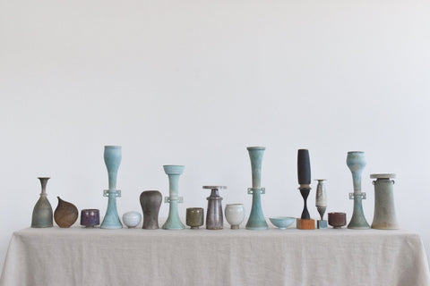 A Collection of Vintage Pots / Vases by Studio Potter Chris Lucas