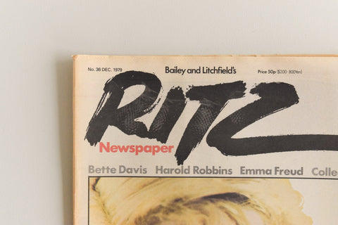 Vintage Ritz Newspaper / Magazine No. 36 Dated 1979 Bailey and Litchfield