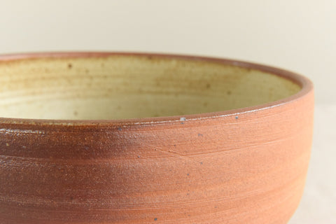 Vintage Rustic Ceramic Studio Pottery Serving Bowl