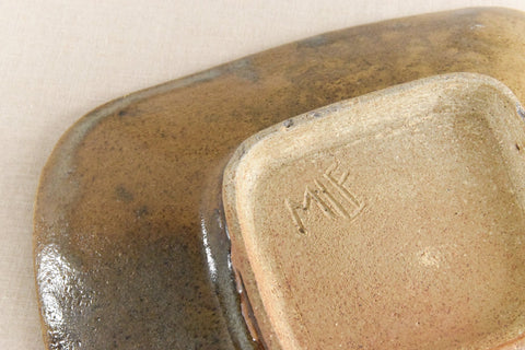Vintage Rustic Ceramic Studio Pottery Serving Bowl