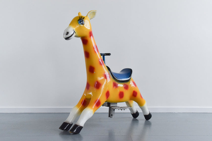Vintage Large Fairground Ride On Fibreglass Giraffe – Absolutely Nice ...